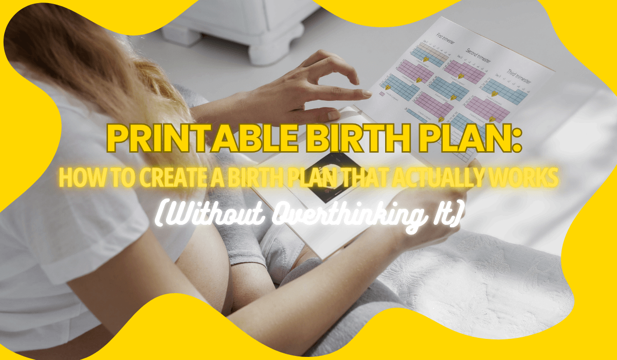 FREE PRINTABLE BIRTH PLAN