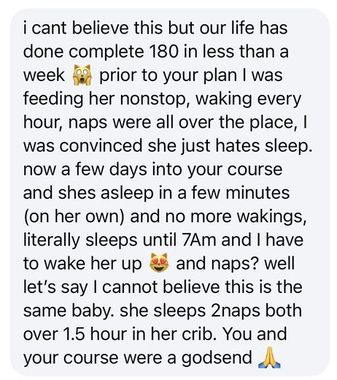 A parent's message about the self-settling plan