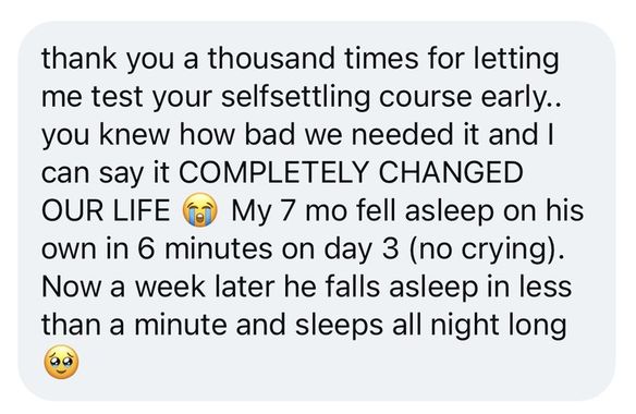 A parent's message about the self-settling plan