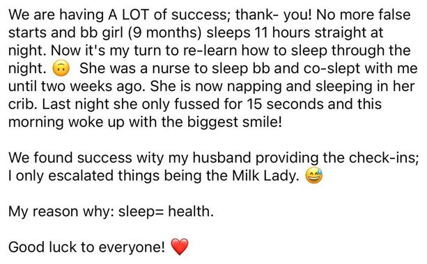 A parent's message about the self-settling plan