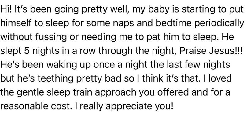 A parent's message about the self-settling plan